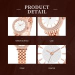 Wholesale Elegant Women's Quartz Watch | Custom Logo Alloy Watch with Sparkling Crystals. OEM/ODM Service - Image 2