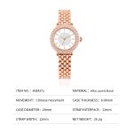 Wholesale Elegant Women's Quartz Watch | Custom Logo Alloy Watch with Sparkling Crystals. OEM/ODM Service - Image 3