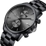 GOLDEN HOUR Fashion Business Mens Watches with Stainless Steel Waterproof Chronograph Quartz Watch for Men, Auto Date - Image 5