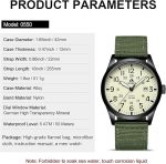 LN LENQIN Mens Watches Unisex Military Sport Nylon Strap Stylish Luminous Fashion Analog Quartz Watch for Men Waterproof Army Tactical Casual Wristwatch - Image 2