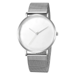 No logo Simple Watch with Blank Dial  Mesh Stainless Steel Band Men Watches Thin Minimalist Customized Watch 40mm High Quality - Image 8