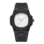 Wholesale Fashion Octagon Silicone Black Quartz Watch for Men and Women With No Logo Reloj Para Hombre Mujer Wristwatches - Image 3